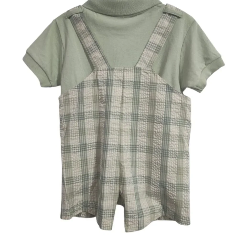 Good Lad of Philadelphia Y2K Boy's Size 2T Coverall and Collared Shirt Lion NWT